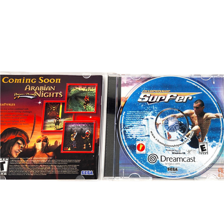 Championship Surfer Dreamcast Very Good - Cib Showing Open Case Disc And Manual