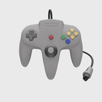 Proto64 Wired Controller For Nintendo 64 Gray N64 Gamepad Replacement Brand New - Rendered Video of Product