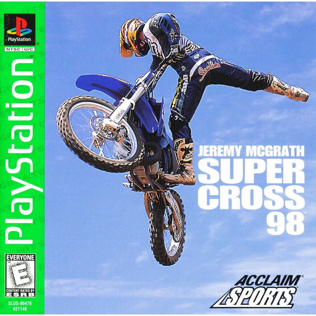 Jeremy McGrath Supercross '98 - PlayStation 1 Game - Complete