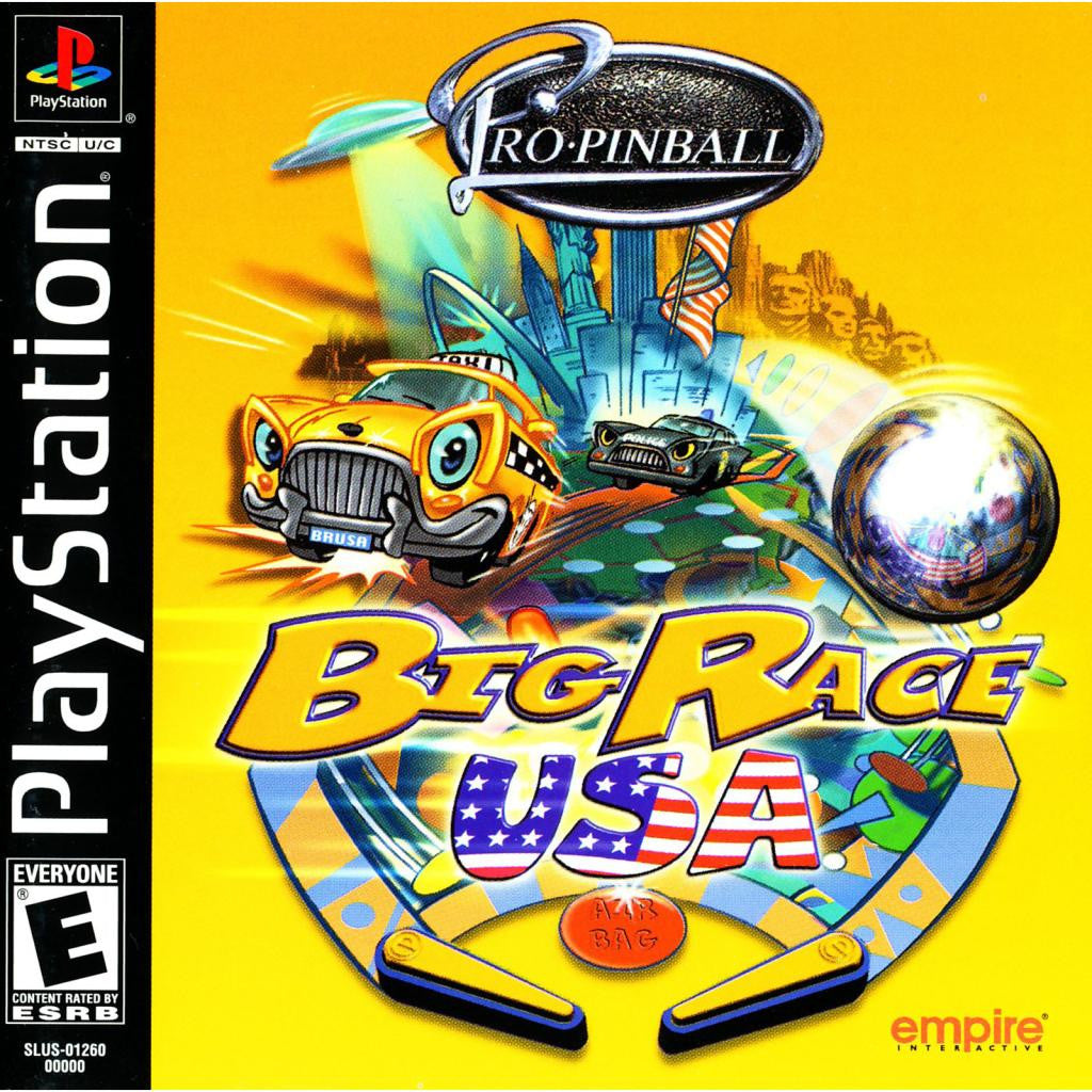 Pro-Pinball: Big Race USA- PlayStation 1 Game - Complete