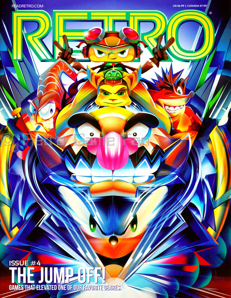 RETRO Video Game Magazine, Issue 04 2014, Platform Gamer Issue, Mario Sonic Bonk
